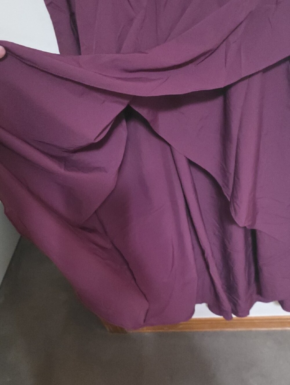 HALARA Plum Purple Sleeveless Ruffled High-Low Dress - Picture 3 of 11